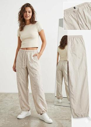 Стильні штани-парашути h&m divided (оверсайз) s/m