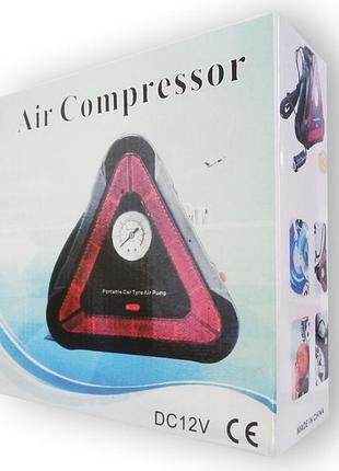 Автомобильный компрессор air compressor треугольный знак