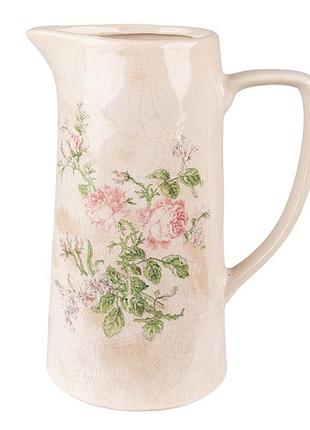 Декоративный керамический кувшин в винтажном стиле, 21*15*25 см, 6ce1543l clayre & eef nai