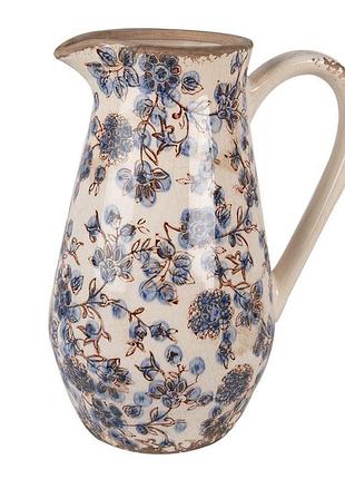 Декоративный керамический кувшин в винтажном стиле, 20*14*25 см, 6ce1621m clayre & eef nai
