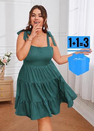 Сукня з завʼязками на бретелях shein xl