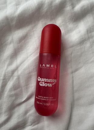 Lamel gummy glow новинка міст для тіла та волосся
