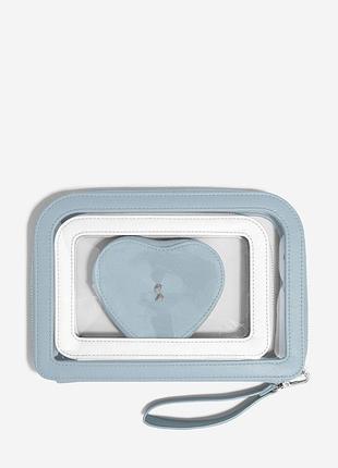 Дорожня косметичка dusky blue heart, 16*25*2 см, 76739 косметичка heart, 11,5*26*17 см, 76739 stackers nai