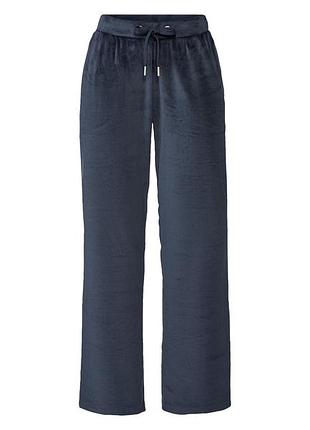 Спортивные штаны regular fit велюровые для женщины esmara lidl 435817 xs темно-синий