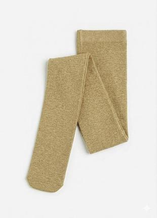 Колготки хлопковые для девочки h&m 0738859-6 110-116 см (4-6 years) коричневый