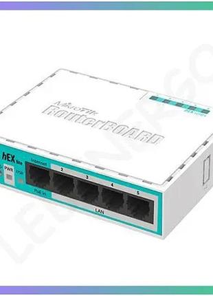 Маршрутизатор mikrotik routerboard hex lite rb750r2 роутер для домашньої мережі інтернет