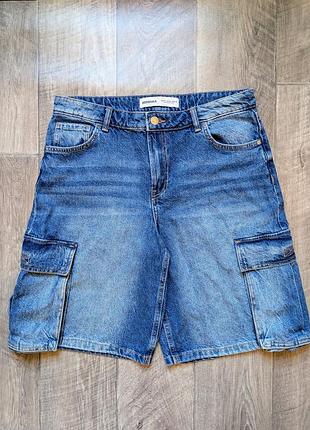 Широкие карго шорты bershka