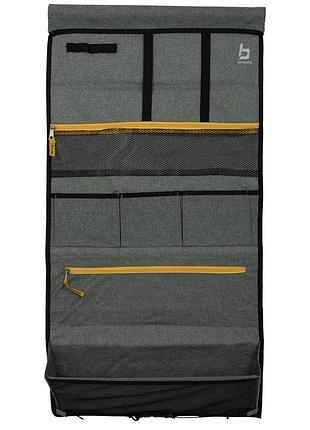Подвесной органайзер для вещей bo-camp overton m grey 95 см с 7 карманами для дома и кемпинга, серый
