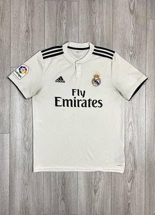 Men’s authentic adidas real madrid  2018/19 home jersey size m футболка
