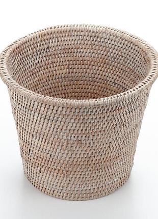 Кашпо декоративное плетеное из ротанга, 30*24 см, 71028-white
