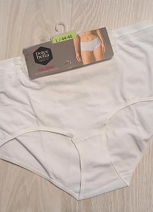 Белые качественные женские трусики из хлопка dolce bella