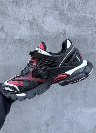 Balenciaga track 2 black/red/баленсиага траки 2 чёрные с красным