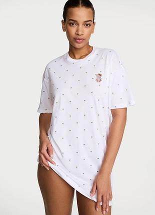 Нічна сорочка victoria’s secret розмір xs/s. ночнушка вікторія сікрет 100% cotton oversize