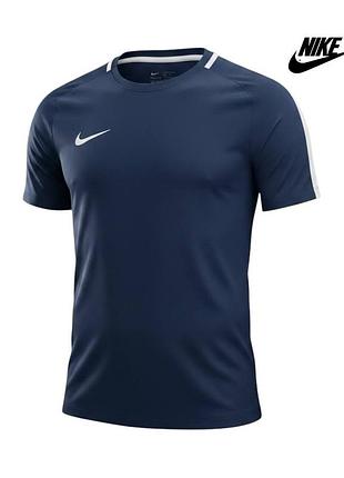 Оригінальна чоловіча футболка nike dri fit розмір s темно-синя спортивна футбольна найк pro про а1