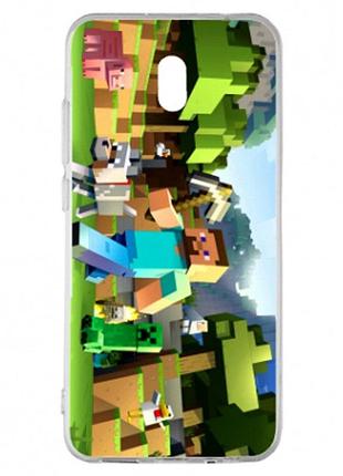 Силиконовый чехол майнкрафт minecraft для xiaomi samsung motorola nokia iphone zte vivo oppo realme tecno minecraft 10