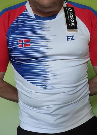 Спорт новая фирменная футболка fz forza team norway norway бадминтонная. джерси,м