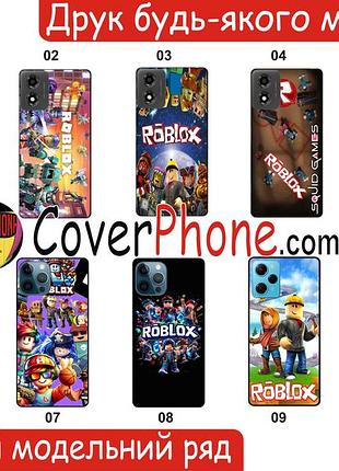 Силиконовый чехол роблокс roblox для xiaomi samsung motorola nokia iphone zte vivo oppo realme tecno infinix