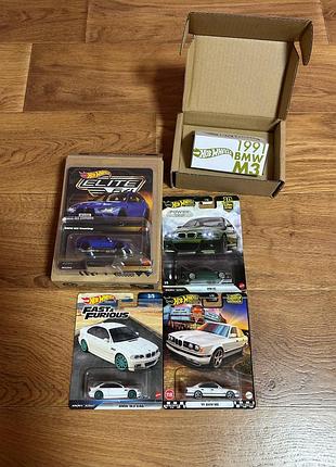 Hot wheels bmw premium elite 64 rlc m5 e34 m5 f90 m5 e60 m3 e46 m3 e30 m3 318i m3 touring kaido house mini gt bmw m3 e30 хот вілс бмв кайдо міні
