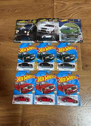 Hot wheels premium мейн mercedes 500 e 500 sel 300 sel 280 sel clk 63 amg 300 sl tt elite 64 e 36 amg хот вилс мерседес