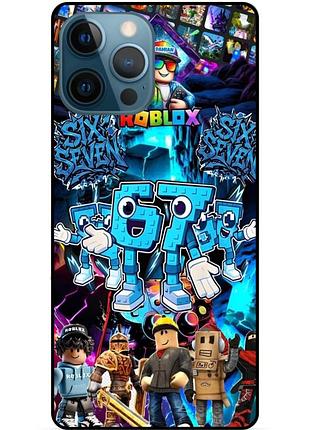 Силіконовий чохол six seven шість сім 6-7 для xiaomi samsung motorola nokia iphone zte vivo oppo realme roblox 01