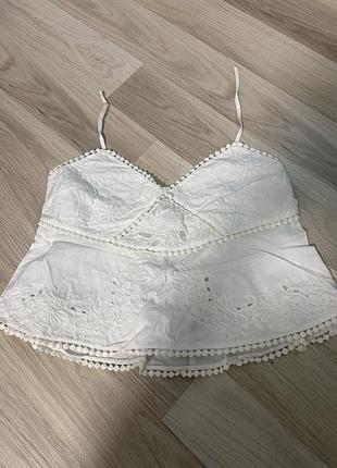 Топ zara білий