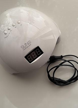Лампа для манікюру та педикюру sun 5 48 вт uv+led