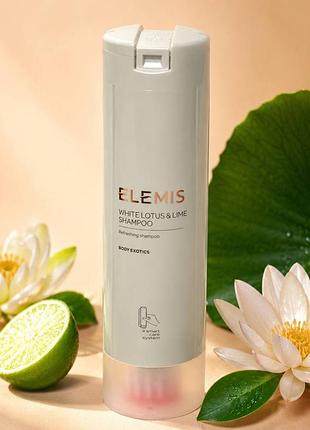 Elemis white lotus & lime shampoo, 300 мл, шампунь elemis