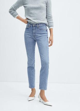 Mango жіночі джинси slim fit cropped манго