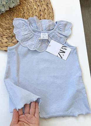 Топ в рубчик від бренду zara