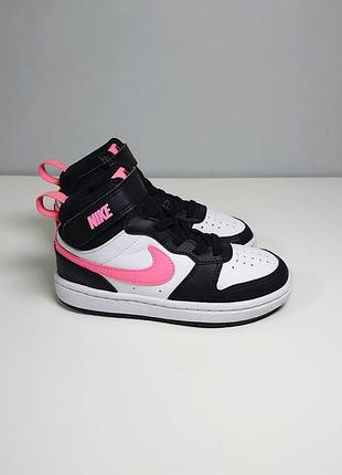 Кросівки, кеди nike court borough mid 2 cd7783-005 black/white  28 р. оригінал