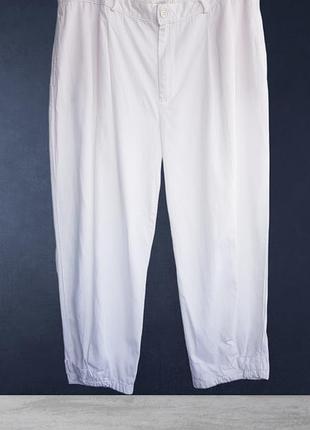 Білі вкорочені штани бріджі брюки loose fit lcw waikiki бермуди банани капрі кюлоти
