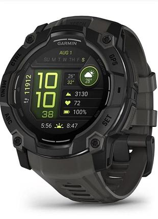 Годинник-навігатор garmin instinct 3 amoled 50мм black with charcoal 010-03020-00