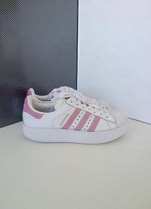 Жіночі шкіряні кросівки adidas superstar