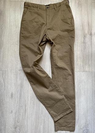Коричневі чоловічі штани, брюки, 32 розмір, marks&spencer