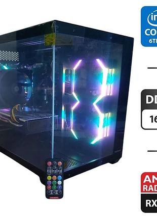 Игровий пк 1stplayer bv6 tower / intel core i5-7600k (4 ядра по 3.8 - 4.2 ghz) / 16 gb ddr4 / 512 gb ssd + 500 gb hdd / amd radeon