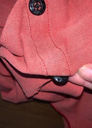 Лонгслив stone island терракотовый 10