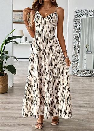 Витончена довга літня сукня 3xl