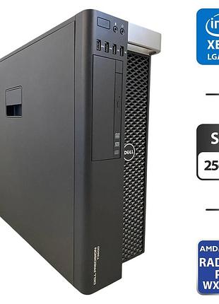 Рабочая станция dell precision t3600 tower / intel xeon e5-2690 (8 (16) ядер по 2.9 - 3.8 ghz) / 32 gb ddr3 / 256 gb ssd / amd