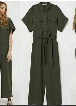 Брючний комбінезон від бренду h&m у стилі мілітарі