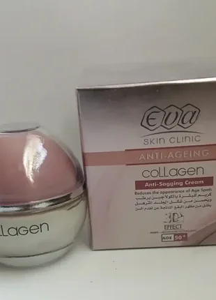 Eva skin clinic anti - ageing collagen anti - sagging cream 50+ антивозрастной крем для лица ева 50+