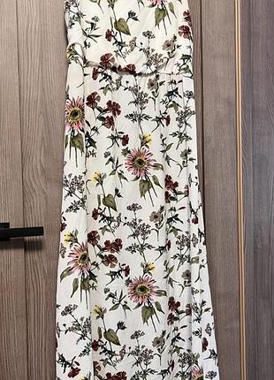 Нова довга літня сукня максі в квітковий принт від only, розмір 42 (l/xl)