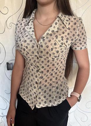 Блуза moschino jeans оригінал розмір xs/s