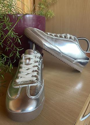 Кросівки miko slim sole - срібні р 41 устілка 25,5 см.