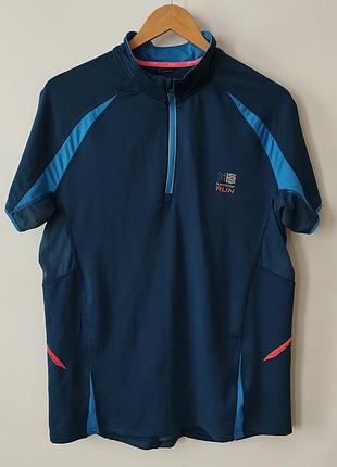 Мужская спортивная беговая футболка/зип-топ karrimor run x-lite 1/4 zip