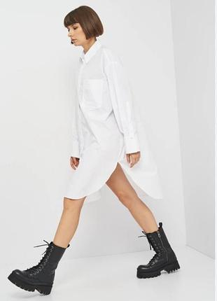 Бавовняна сорочка сукня zara
