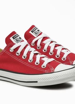 Короткі червоні кеди converse оригінал
