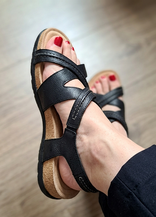 кожаные босоножки clarks collection - состояние новых, невероятно удобные!