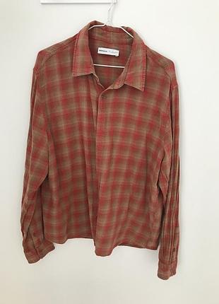 Сорочка в клітинку, l, bershka