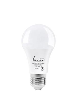 Светодиодная лампа siriusstar 3104 а60 12w-4000k-e27