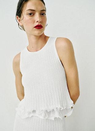 Топ жіночий білий zara new